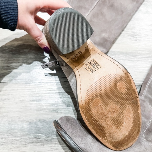 Kelsi Dagger Brooklyn Logan Over the Knee Boots in Grey | Size 9 - Picture 6 of 8